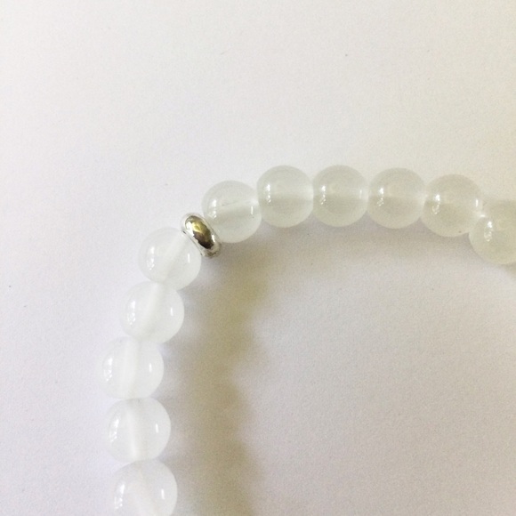 Moonstone Labradorite Rose Quartz Healing Bracelet Stretch w/ Silver Accents NWT - Picture 8 of 14